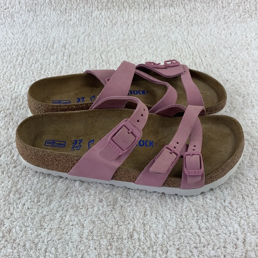 BIRKENSTOCK Franca Orchid Nubuck Leather Soft Footbed 37 EUR - Picture 4 of 9